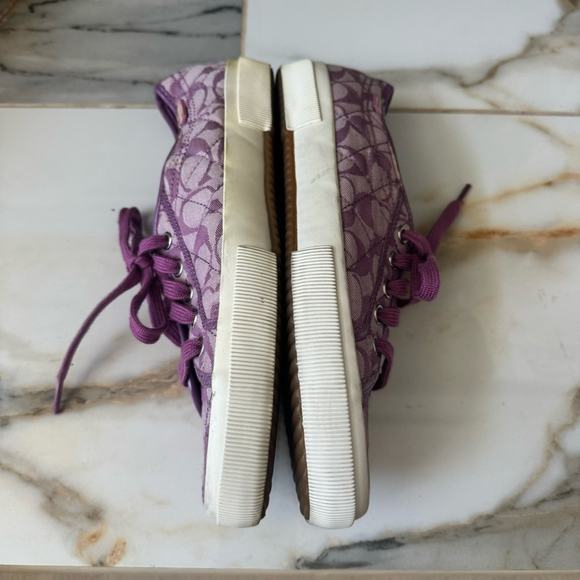 Coach Women’s Signature Logo Iris Color Low Top Sneakers Size 9 - Picture 5 of 9